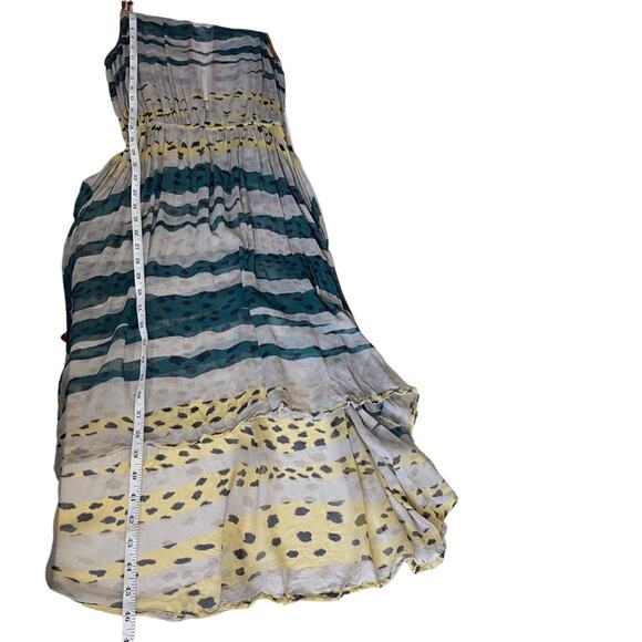 Sam and Lavi Los Angeles Hopi Print Sheer Sleeveless High Low Dress Womens Small - Picture 6 of 11